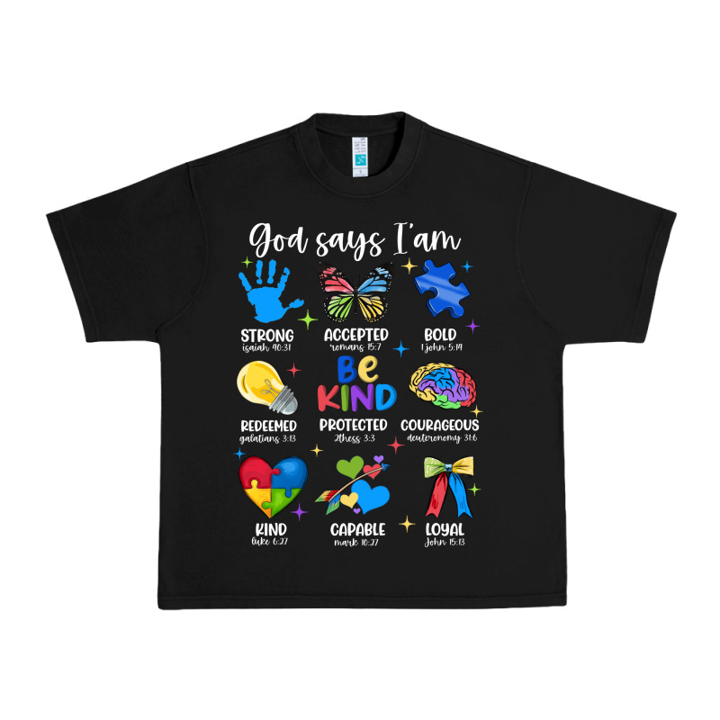 God Says I Am Autism Urban Heavy Tee by JahusDesignShop | Teevron