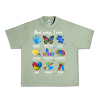 Oil Green god says i am autism Urban Heavy Tee - JahusDesignShop