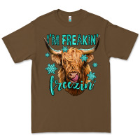 Cacao i'm freakin freezin long haired cow Premium Tee - Jasminsmagicworld