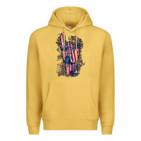 Antique Gold Freedom rock hand 4th of july Premium Hoodie - CowGirlArtShop