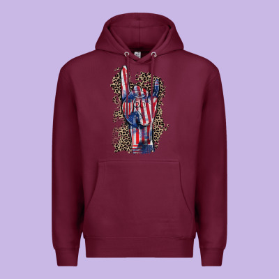 Freedom Rock Hand 4th Of July Premium Hoodie Designed By Cowgirlartshop