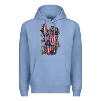 Colony Blue Freedom rock hand 4th of july Premium Hoodie - CowGirlArtShop