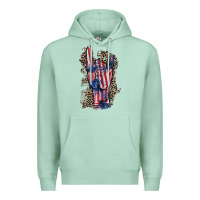 Seafoam Freedom rock hand 4th of july Premium Hoodie - CowGirlArtShop
