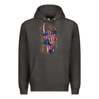 Smoke Freedom rock hand 4th of july Premium Hoodie - CowGirlArtShop