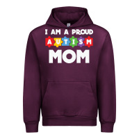 Mauve Wine LIL Autism Mom Urban Hoodie - CowhideDigitalArt