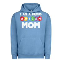 Pigment Pebble Blue LIL Autism Mom Urban Hoodie - CowhideDigitalArt