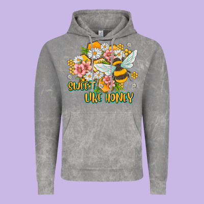 Like Honey Vintage Hoodie Designed By Maliassmallbusiness