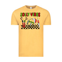 Vintage Mustard jolly vibes Vintage Tee - MaliasSmallBusiness