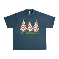 Midnight Navy oh christmas tree cake Urban Heavy Tee - MaliasSmallBusiness