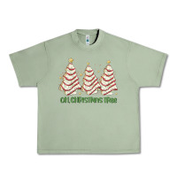 Oil Green oh christmas tree cake Urban Heavy Tee - MaliasSmallBusiness