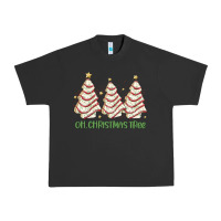 Pigment Black oh christmas tree cake Urban Heavy Tee - MaliasSmallBusiness