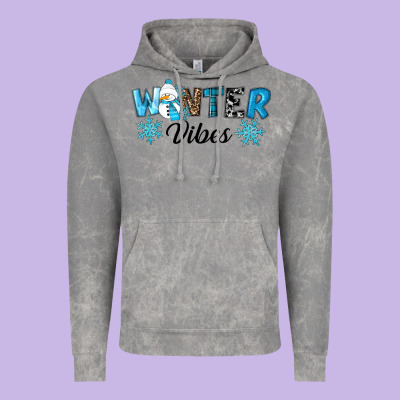 Winter Vibes Vintage Hoodie Designed By Ranaportraitstore
