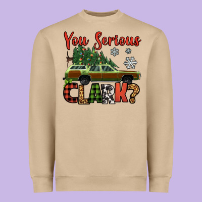 You Serious Clark Christmas Vacation Car Heavyweight Sweatshirt Designed By Jasminsmagicworld
