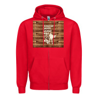 Red husband daddy gamer hero Zipper Hoodie - TumblerDesignByShophia