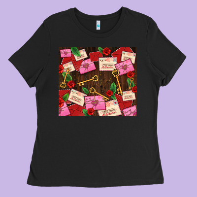 Love Letters Tumbler Ladies Tee Designed By Adodesignshop