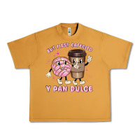 Peanut Butter but first cafecito y pan dulce Urban Heavy Tee - MaliasSmallBusiness