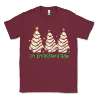 Burgundy oh christmas tree cake Classic Tee - MaliasSmallBusiness