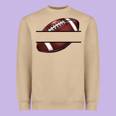 Football Name Frame Heavyweight Sweatshirt Designed By Barkaloodesign
