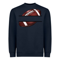 Navy football name frame Heavyweight Sweatshirt - BarkalooDesign