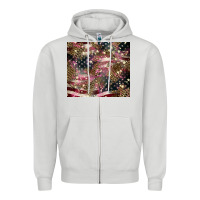 Dove Grey American flag leopard pinktumbler Zipper Hoodie - HowdyJamesFarm