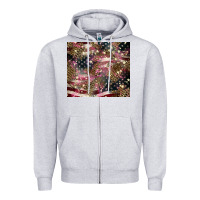Heather Grey American flag leopard pinktumbler Zipper Hoodie - HowdyJamesFarm