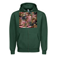 Sports Green American flag leopard pinktumbler Zipper Hoodie - HowdyJamesFarm
