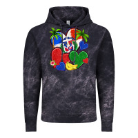 Cloud Black dominican repuclic hearts Vintage Hoodie - NancyCooperArtShop