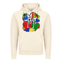 Vintage Artic dominican repuclic hearts Vintage Hoodie - NancyCooperArtShop