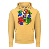 Dominican Repuclic Hearts Vintage Hoodie | Teevron