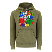 Vintage Olive dominican repuclic hearts Vintage Hoodie - NancyCooperArtShop