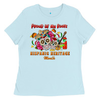 Baby Blue proud of my roots Ladies Tee - BundleAndBundleShop