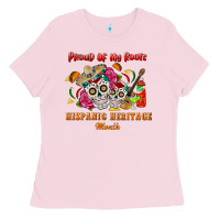 Bubblegum Pink proud of my roots Ladies Tee - BundleAndBundleShop