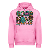 Fuchsia Pink Good Moms Say Bad Words Urban Hoodie - CowhideDigitalArt
