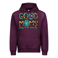Mauve Wine Good Moms Say Bad Words Urban Hoodie - CowhideDigitalArt