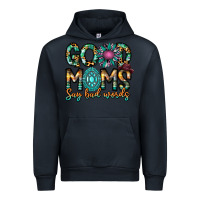 Navy Good Moms Say Bad Words Urban Hoodie - CowhideDigitalArt