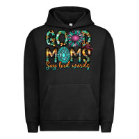 Pigment Black Good Moms Say Bad Words Urban Hoodie - CowhideDigitalArt