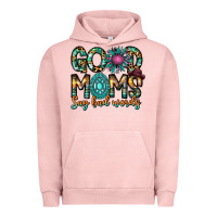 Pigment Salmon Good Moms Say Bad Words Urban Hoodie - CowhideDigitalArt