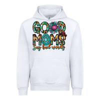 White Good Moms Say Bad Words Urban Hoodie - CowhideDigitalArt