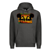 Charcoal Heather My history is strong Premium Hoodie - HowdyJamesFarm