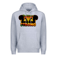 Heather Grey My history is strong Premium Hoodie - HowdyJamesFarm