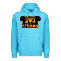 Ocean Blue My history is strong Premium Hoodie - HowdyJamesFarm