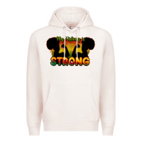 Pale Pink My history is strong Premium Hoodie - HowdyJamesFarm