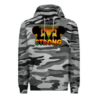 Slate Camo My history is strong Premium Hoodie - HowdyJamesFarm