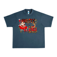 Midnight Navy nurses sleigh all day Urban Heavy Tee - MaliasSmallBusiness
