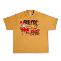 Peanut Butter nurses sleigh all day Urban Heavy Tee - MaliasSmallBusiness