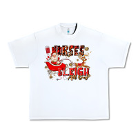 White nurses sleigh all day Urban Heavy Tee - MaliasSmallBusiness