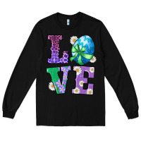 Black easter love egg Long Sleeve Tee - RanaPortraitStore