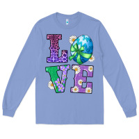 Colony Blue easter love egg Long Sleeve Tee - RanaPortraitStore