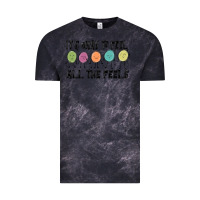 Cloud Black ıt's okay to feel all the feels Vintage Tee - MaliasSmallBusiness