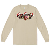 Mushroom christmas holstein cows Long Sleeve Tee - LillyAllenDesigns